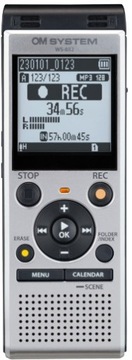 Цифровой диктофон Olympus WS-882, серебристый, 4 ГБ, стерео MP3
