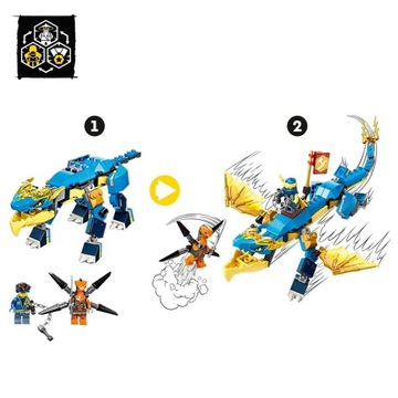 LEGO NINJAGO 71760 НАБОР БЛОКОВ ГРОМОВОЙ ДРАКОН ДЖАЯ ЭВО