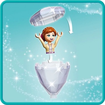 PREZENT LEGO DLA 5, 6 LATKI DISNEY PRINCESS 43199 Dziedziniec zamku Elzy +