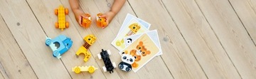 LEGO Duplo 10955 Поезд Животные Поезд Поезд Слон Лев Большие кирпичи 2+