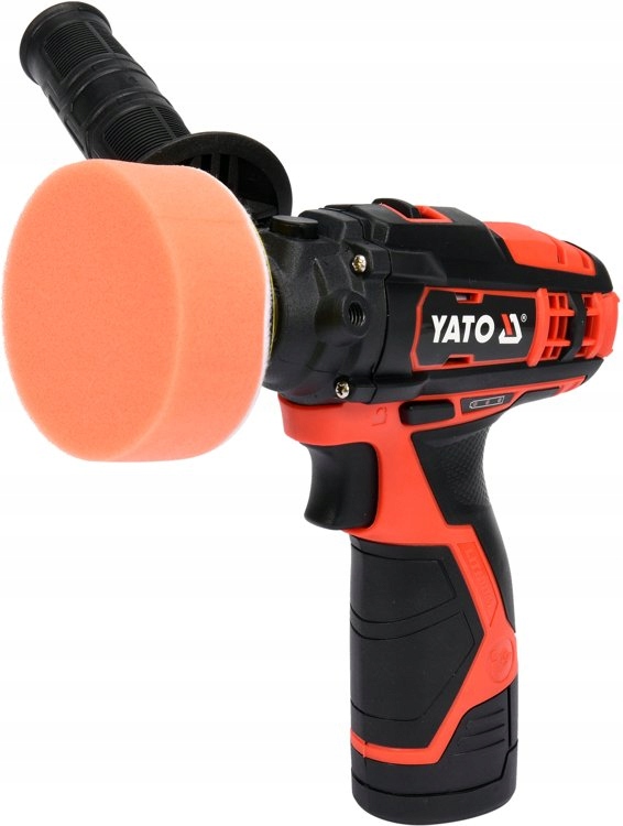 YATO POLERKA SAMOCHODOWA AKUMULATOROWA 12V +3GĄBKI