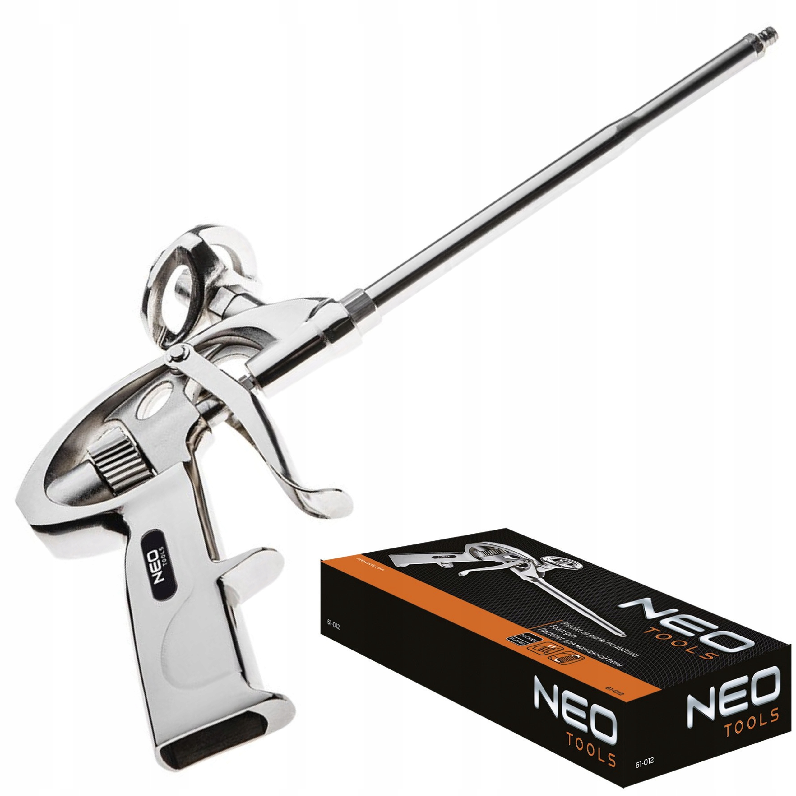 NEO PISTOLET WYCISKACZ DO PIANKI MONTAŻOWEJ Z ALUMINIUM STAL TEFLON 61-012