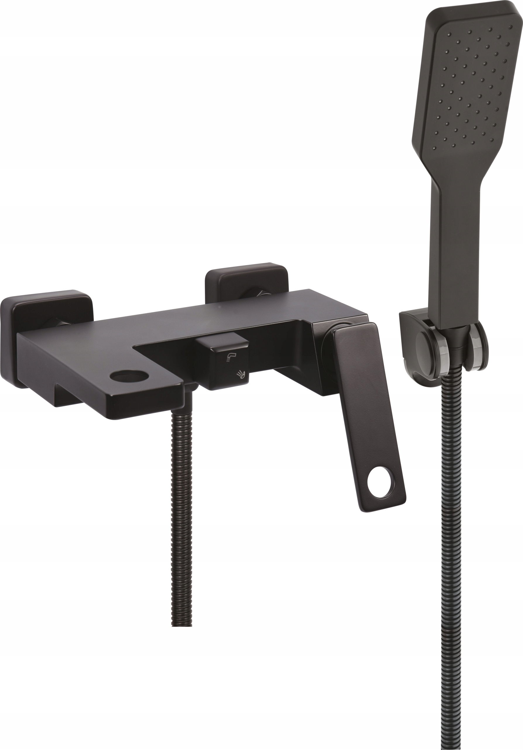 FALA 75882 BATERIA WANNOWA ŚCIENNA CZARNA CERAMICZNA GŁOWICA NOIR