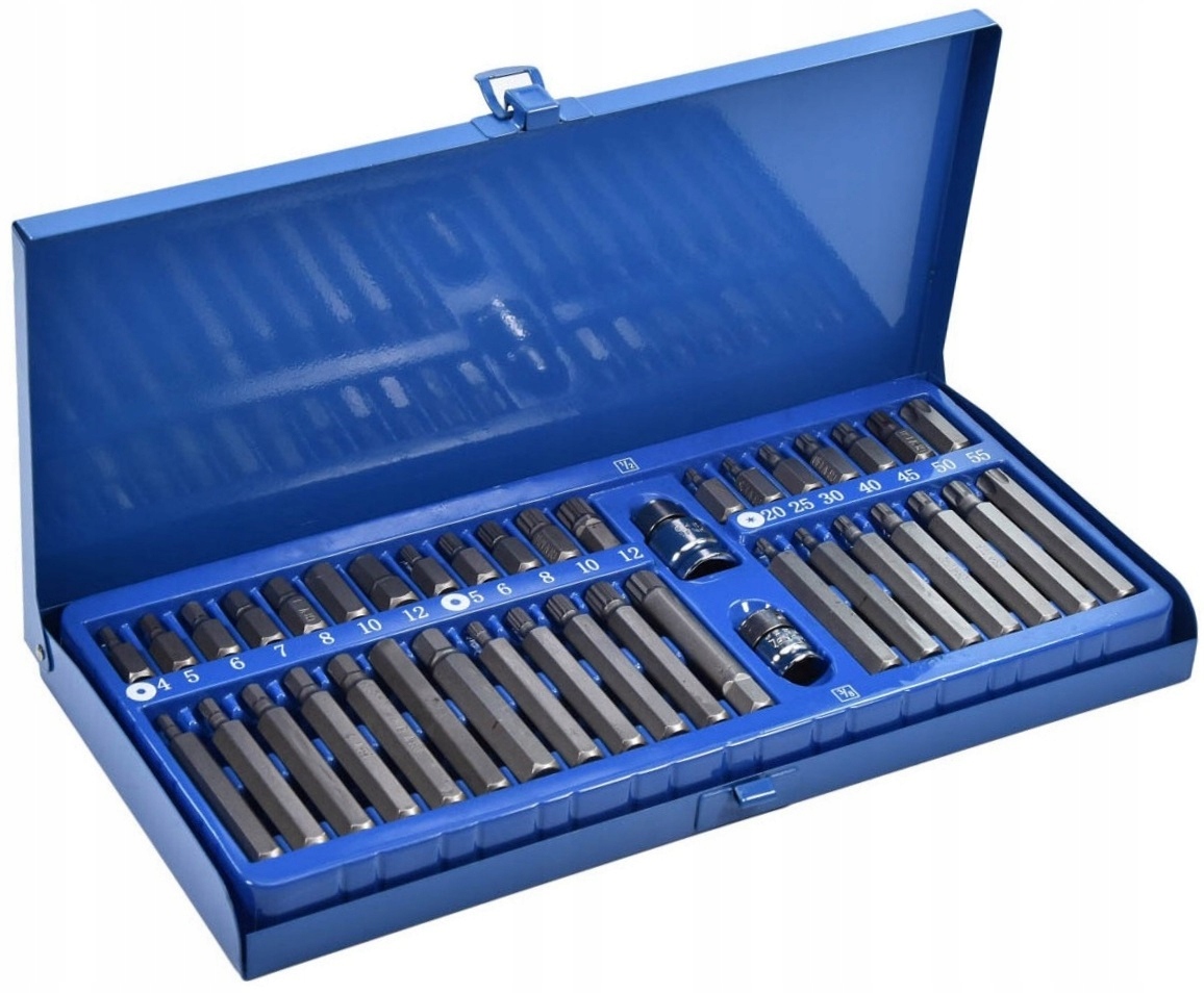 KLUCZE SPECJALNE HEX TORX SPLINE BITY ZESTAW BITÓW