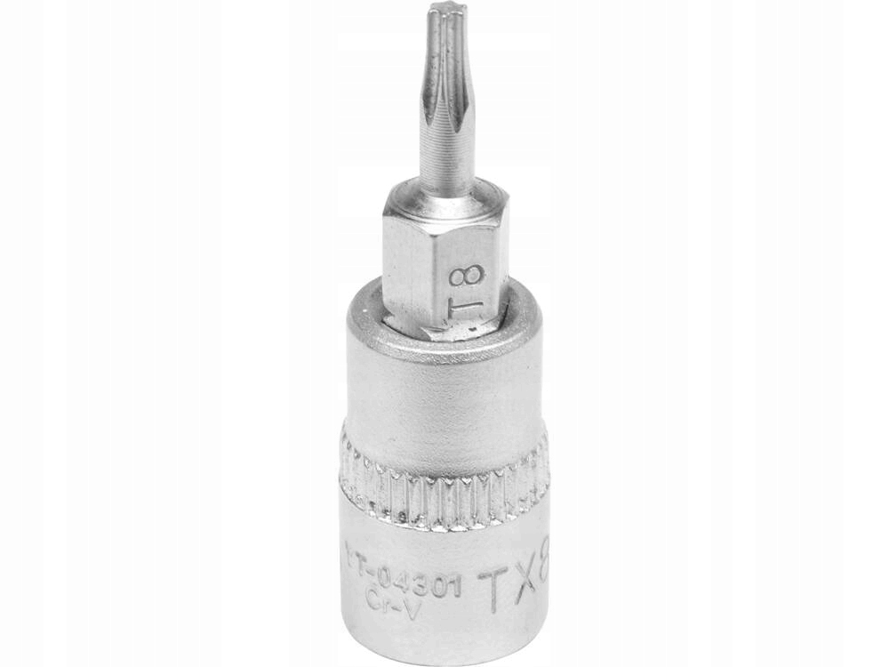 YATO KLUCZ TRZPIENIOWY TORX 1/4" T8 L37MM KLUCZ NASADOWY YATO YT-04301