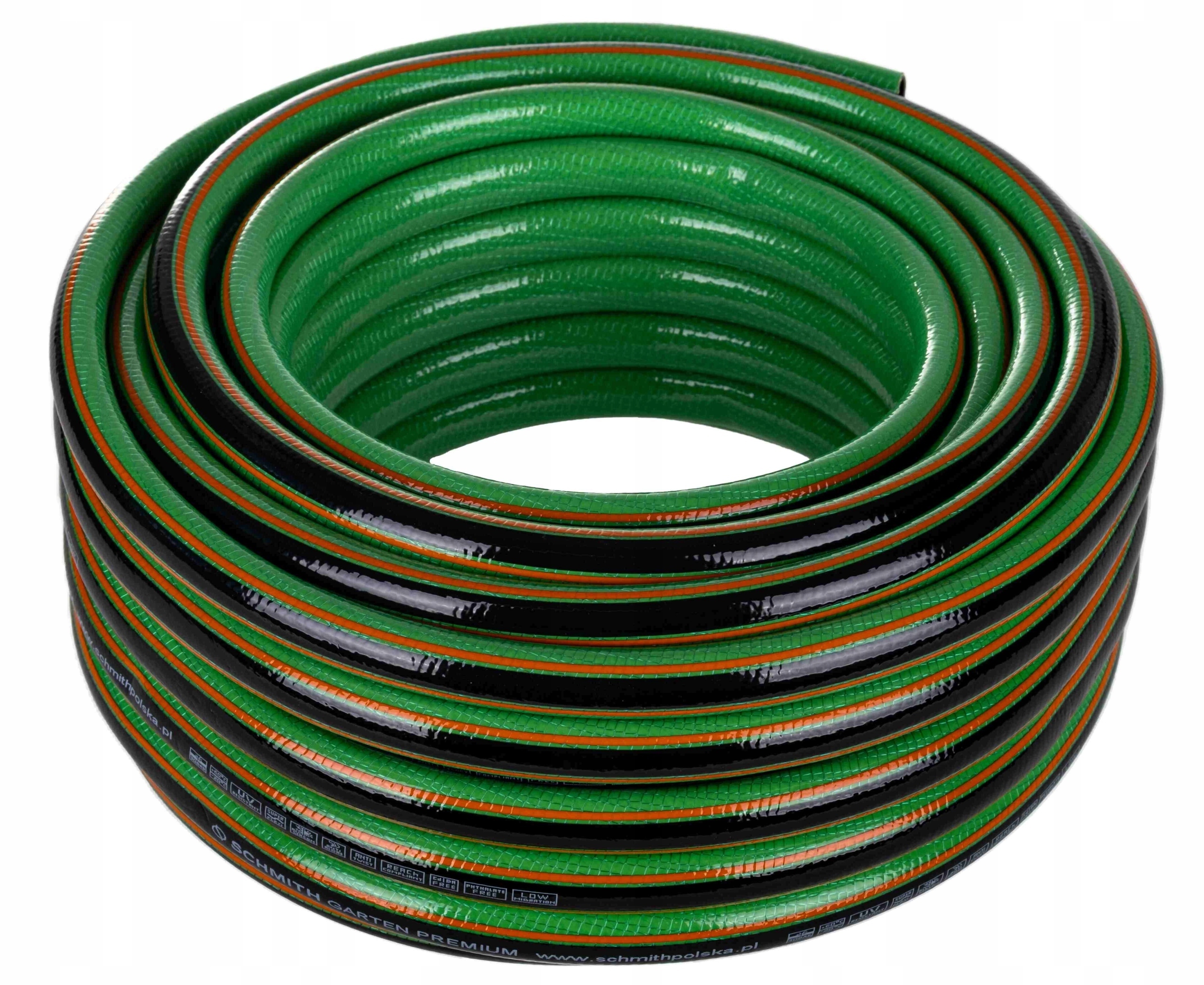 SCHMITH WĄŻ OGRODOWY 5-WARSTWOWY 20BAR 3/4" 50m PREMIUM WYTRZYMAŁY SGWO534