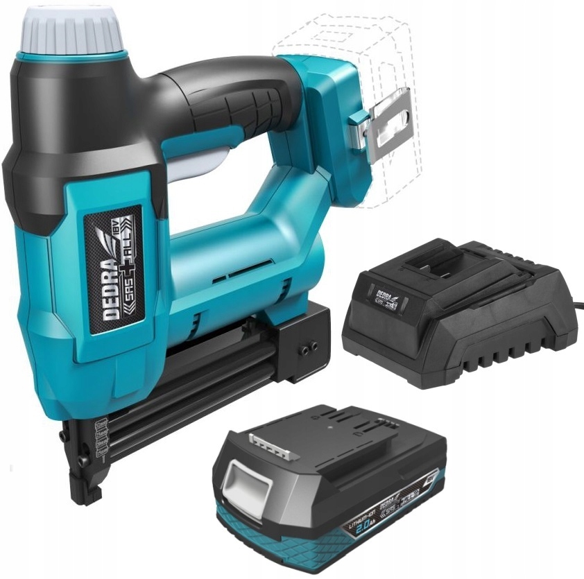DEDRA ZSZYWACZ GWOŹDZIARKA AKUMULATOROWY 18V +2Ah