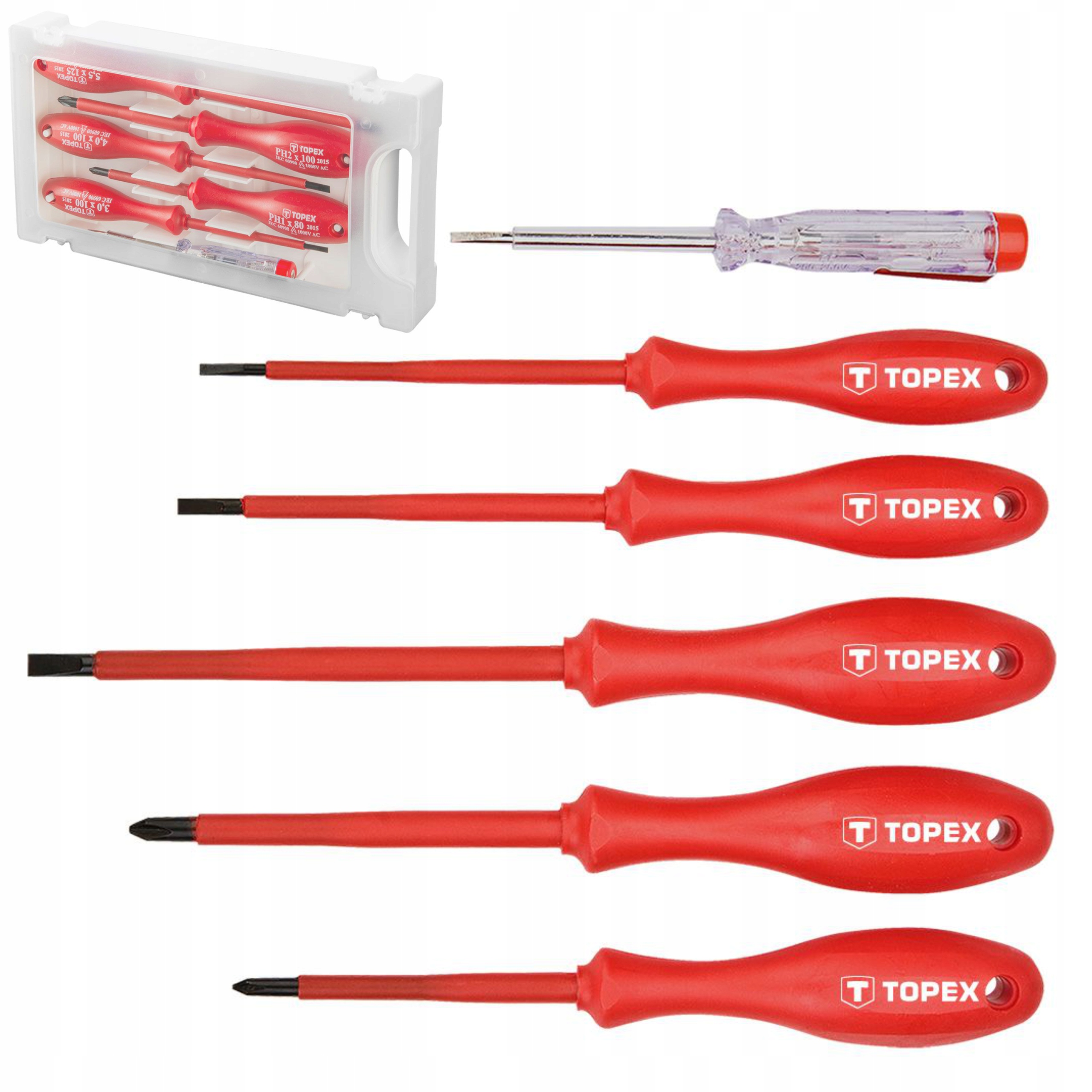 WKRĘTAKI 1000V ZESTAW 6 SZT ŚRUBOKRĘTY ELEKTRYKA