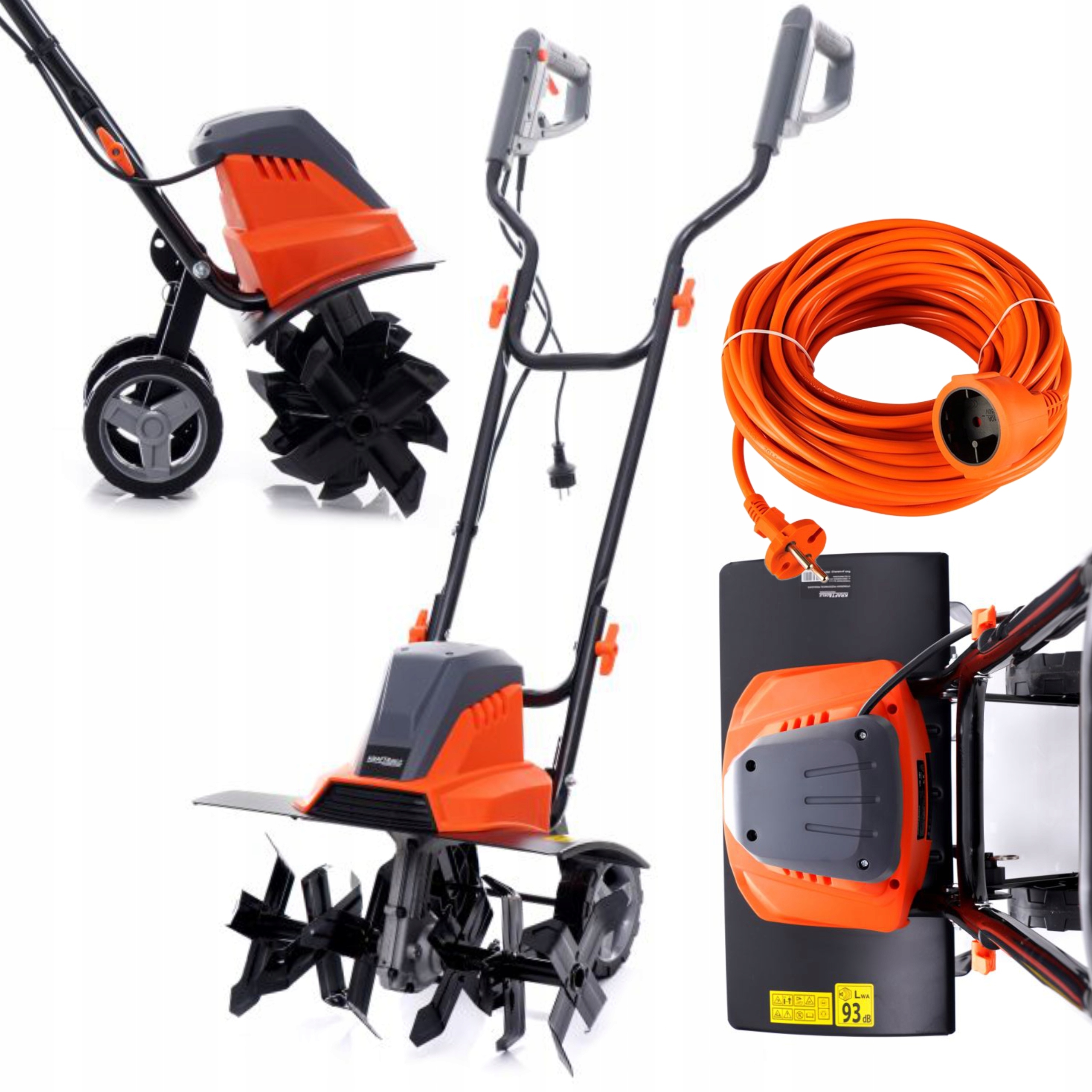 GLEBOGRYZARKA ELEKTRYCZNA KULTYWATOR DO GLEBY ZIEMI 6 NOŻY 2200W 45CM +P