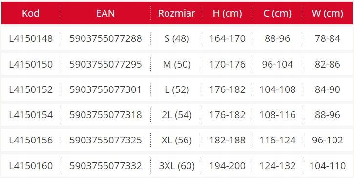 LAHTI PRO L4150152 roz. L/52 KOMBINEZON UNIWERSALNY OCHRONNY ROBOCZY BHP