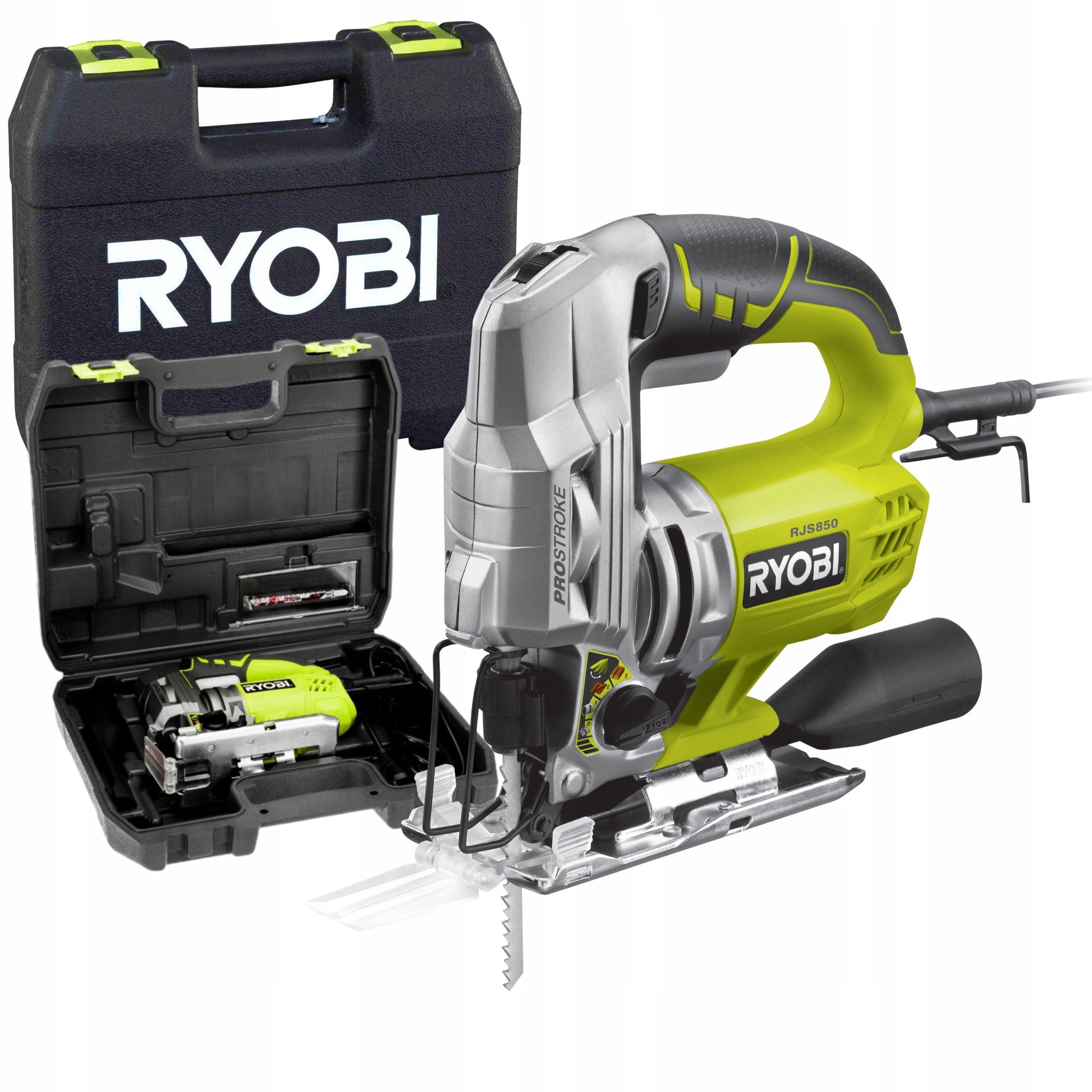 RYOBI WYRZYNARKA ELEKTRYCZNA 600W PIŁA RJS850-K REGULACJA OBROTÓW+ WALIZKA