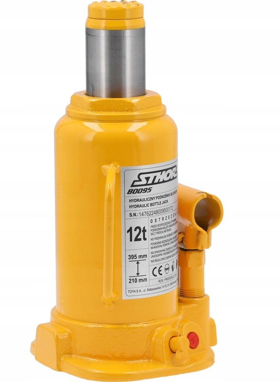 PODNOŚNIK HYDRAULICZNY SŁUPKOWY BUTELKOWY SAMOCHODOWY LEWAREK 12 TON 80095