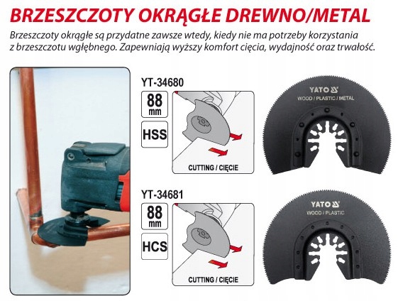 BRZESZCZOT OKRĄGŁY DO RENOWATORA HCS DREWNA YATO