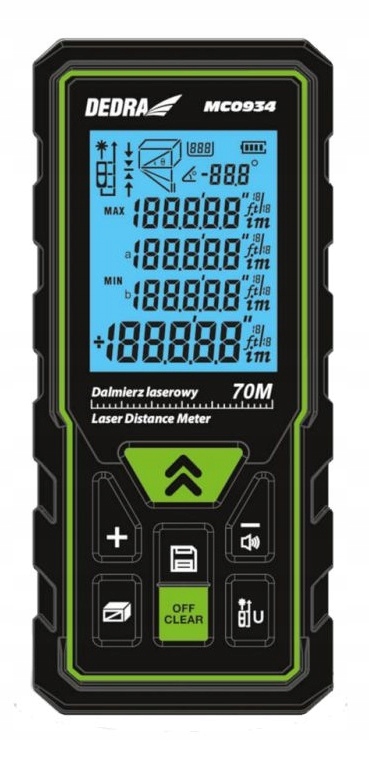 DEDRA DALMIERZ LASEROWY Miernik Odlegl MC0934 70 m