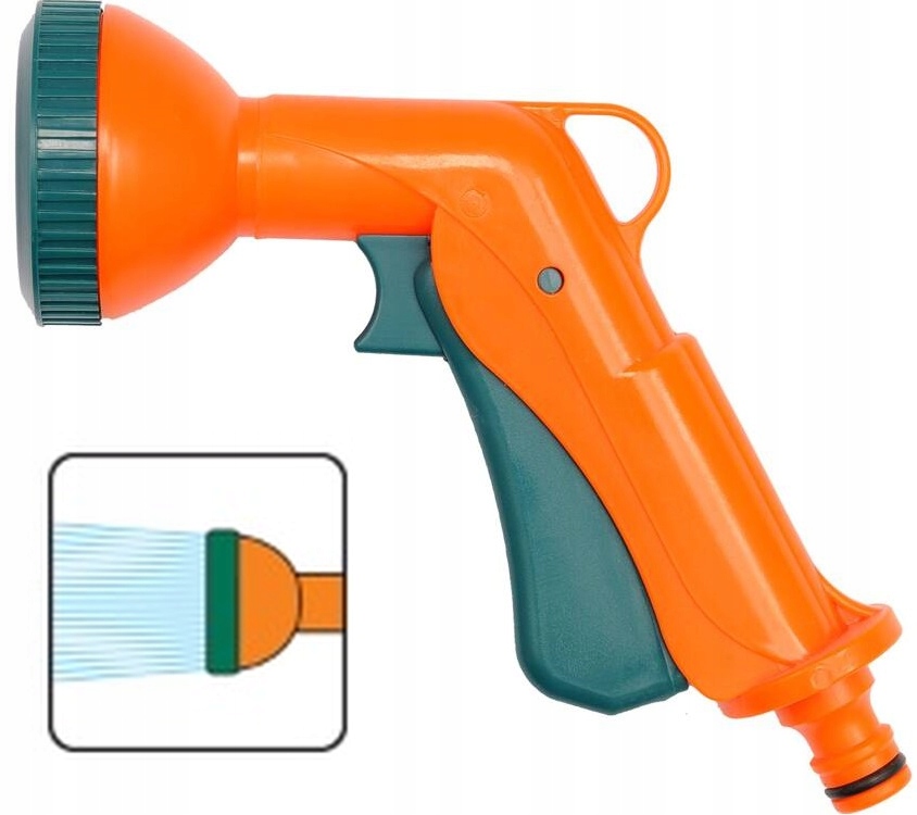 FLO PISTOLET ZRASZAJĄCY REGULOWANY WYKONANY Z ABS 1 FUNKCJA PRYSZNIC 89209