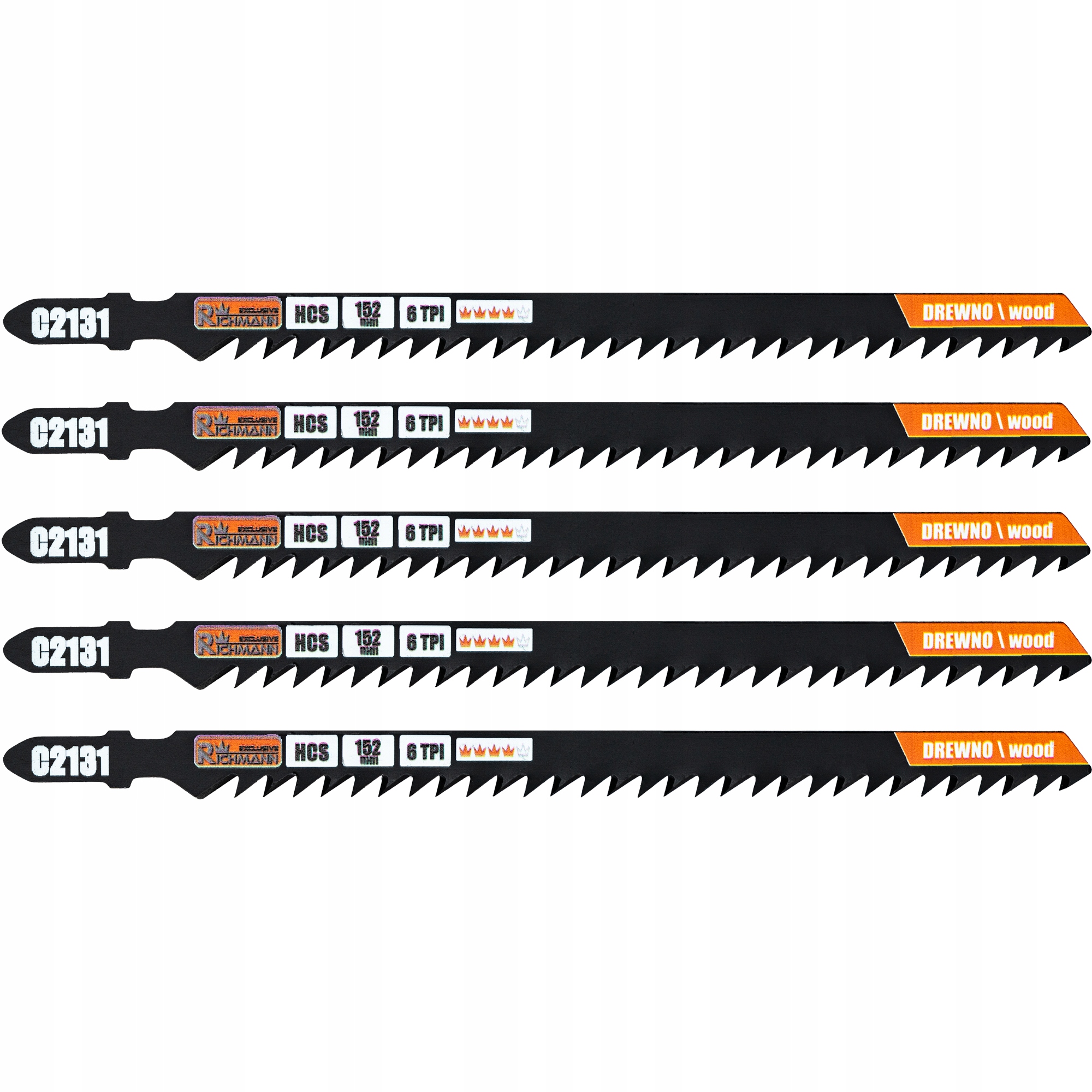 C2131 BRZESZCZOT DO WYRZYNARKI DREWNO SZYBKIE CIĘCIE (T344D) 5 SZT K152MM