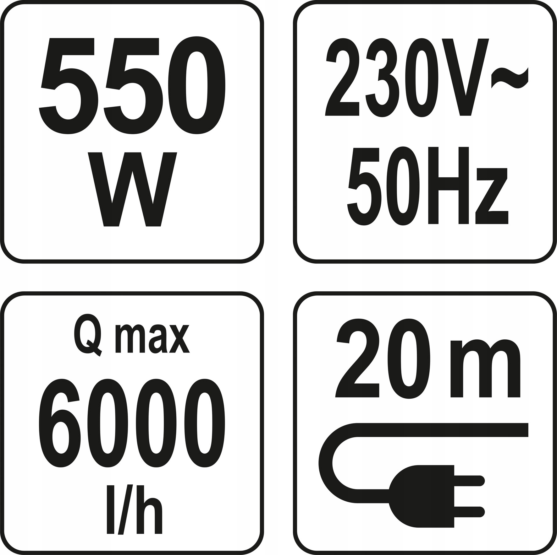 YATO POMPA GŁĘBINOWA DO STUDNI DO WODY CZYSTEJ 550W 80m YT-85301