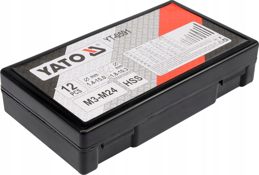 YATO ZESTAW WYKRĘTAKÓW DO USZKODZONYCH ŚRUB I WIERTŁA HSS DO METALU YT-0591