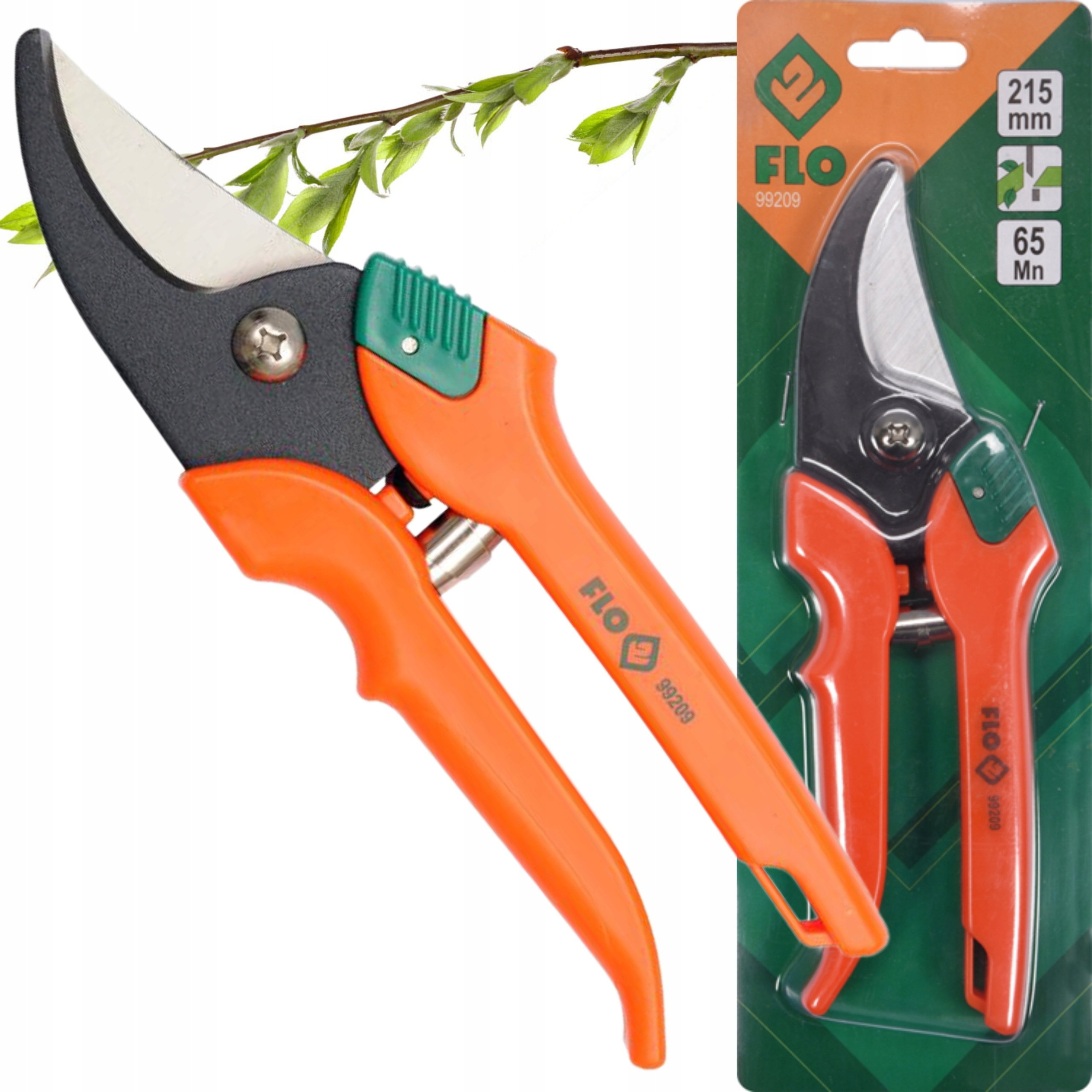 SEKATOR NOŻYCOWY UNIWERSALNY 215mm STAL DO CIĘCIA GAŁĘZI KRZEWÓW FLO 99209