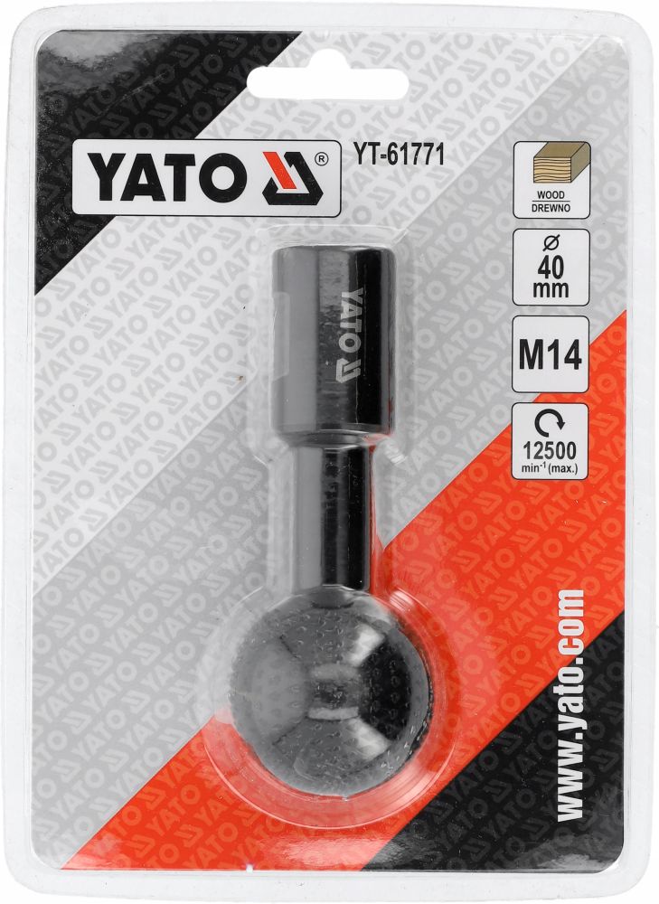 YATO TARNIK KULISTY TRZPIENIOWY OBRÓBKA DREWNA FAZOWANIA 40MM M14 YT-61771