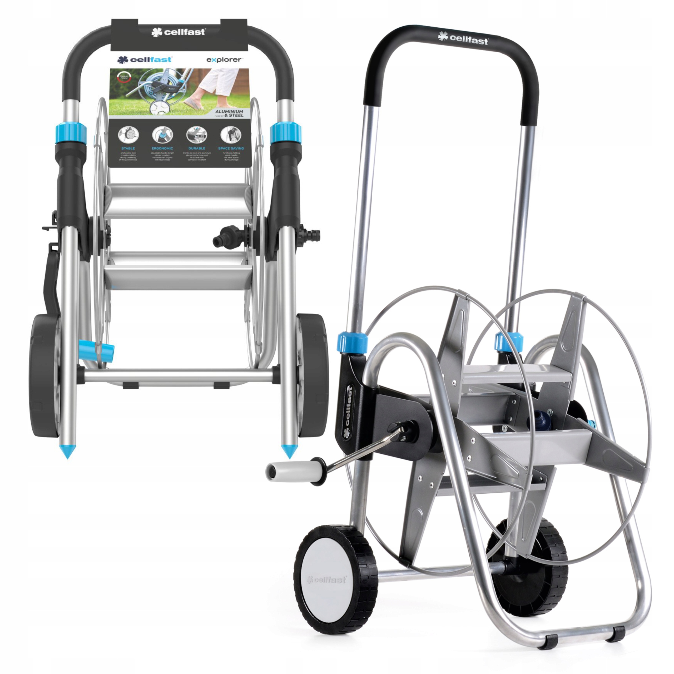 WÓZEK NA WĄŻ OGRODOWY 3/4'' 30M CELLFAST EXPLORER