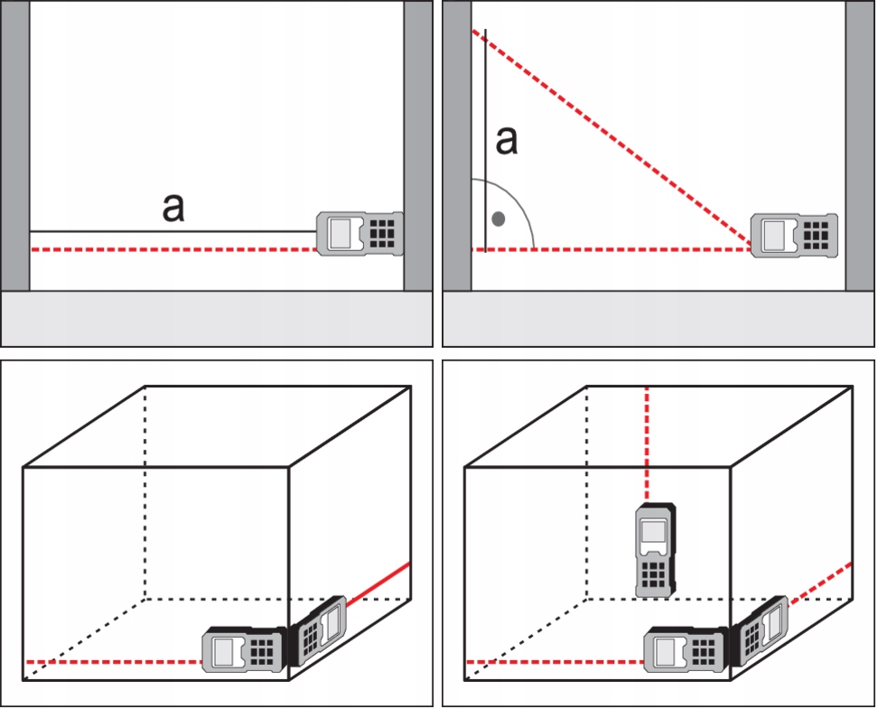 DALMIERZ LASEROWY CYFROWY MIERNIK ODLEGŁOŚCI PODGLĄD VIDEO 120m YT-73128