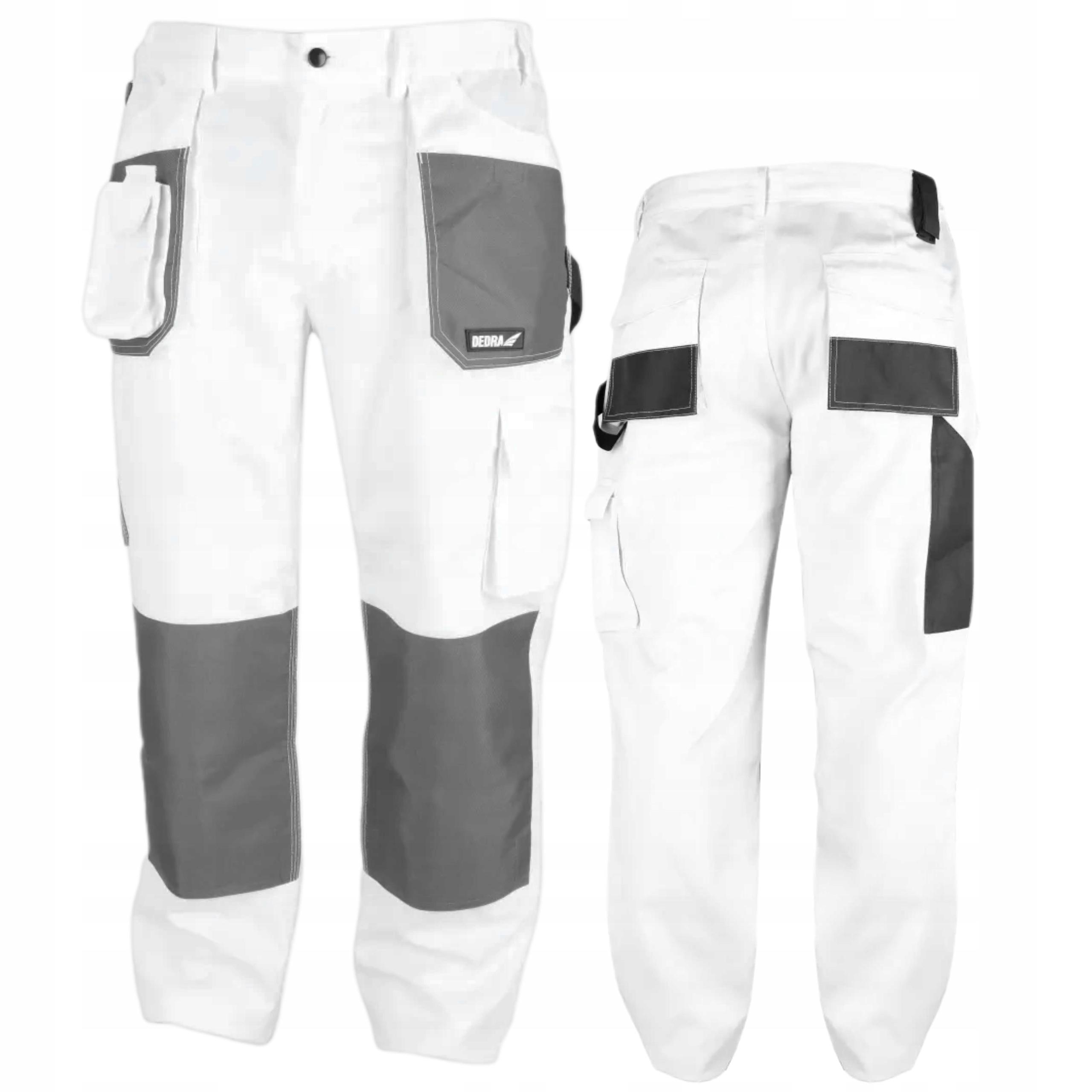 DEDRA SPODNIE OCHRONNE WHITE LINE ROBOCZE 190G/M2 DO PASA BH4SP ROZ. L/52
