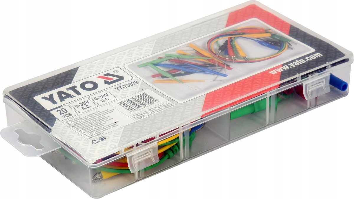 YATO IGŁY SONDY KOŃCÓWKI BANAN-KROKODYL POMIAROWE DO MULTIMETRÓW YT-73079