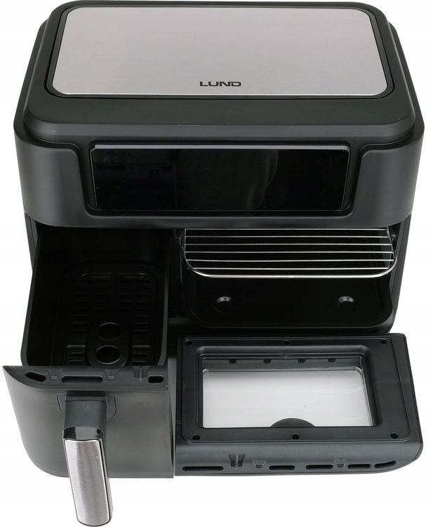 FRYTKOWNICA BEZTŁUSZCZOWA AIR FRYER 2400W DWIE KOMORY 3,5L+7,5L WYŚWIETLACZ