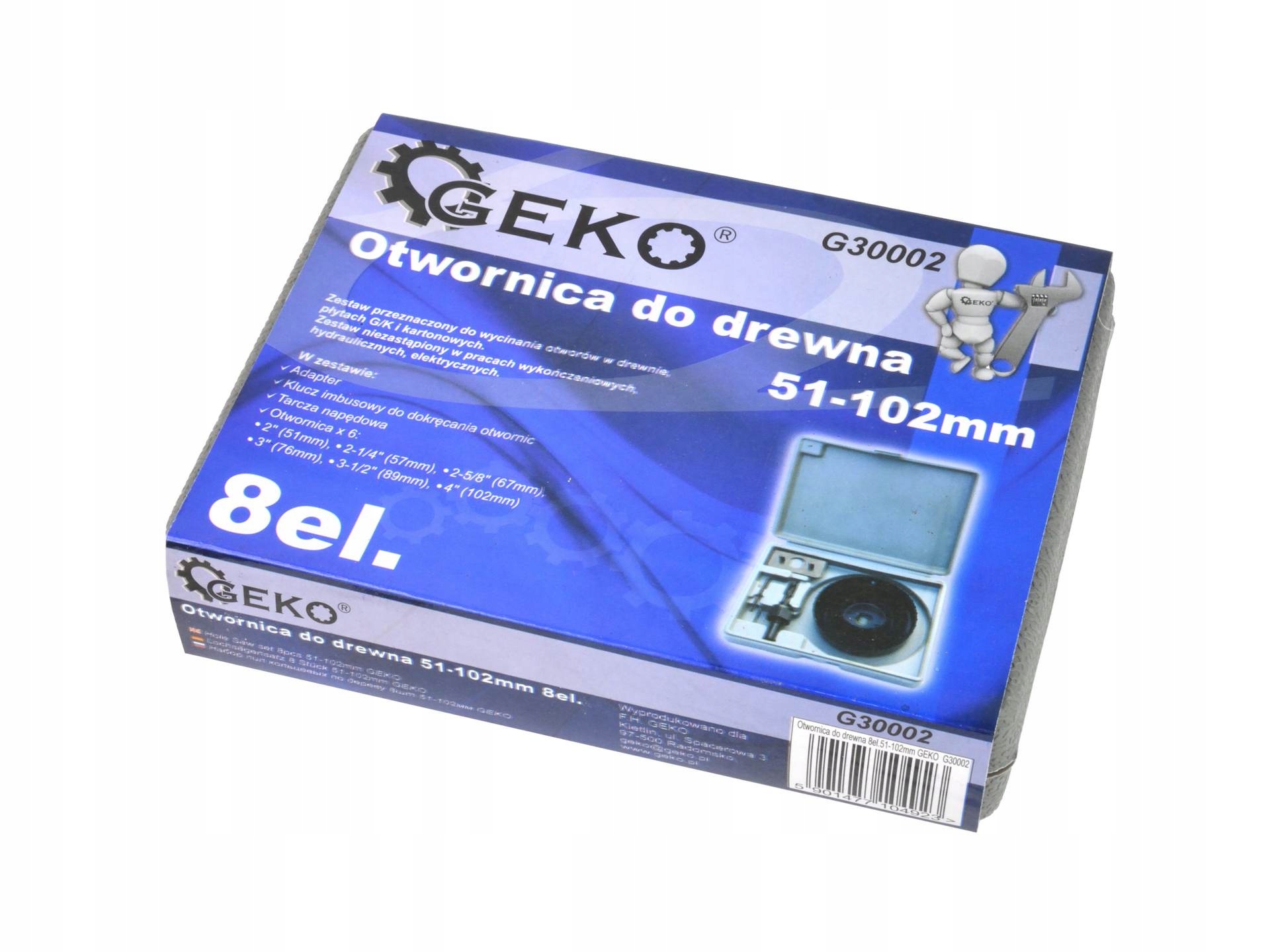OTWORNICA DO DREWNA PŁYT GK 51-102MM ZESTAW 8 EL.