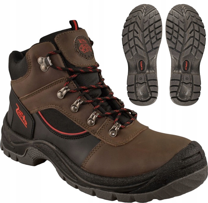 Buty robocze męskie TRZEWIKI ROBOCZE SKÓRZANE z METALOWYM NOSKIEM BHP S1 41