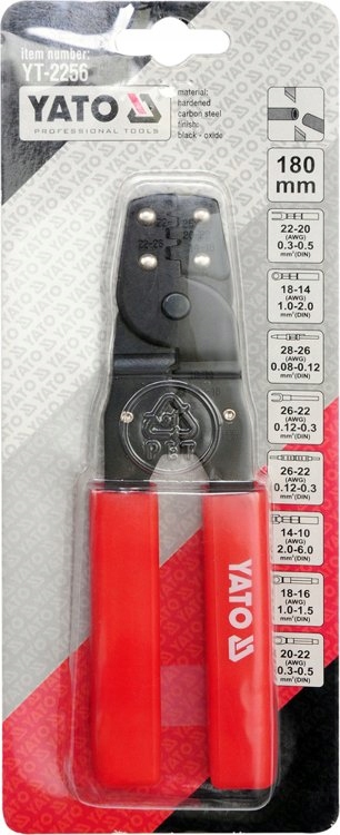 Zaciskarka do Konektorów 2-Funk. 0.08-6mm2 YT-2256