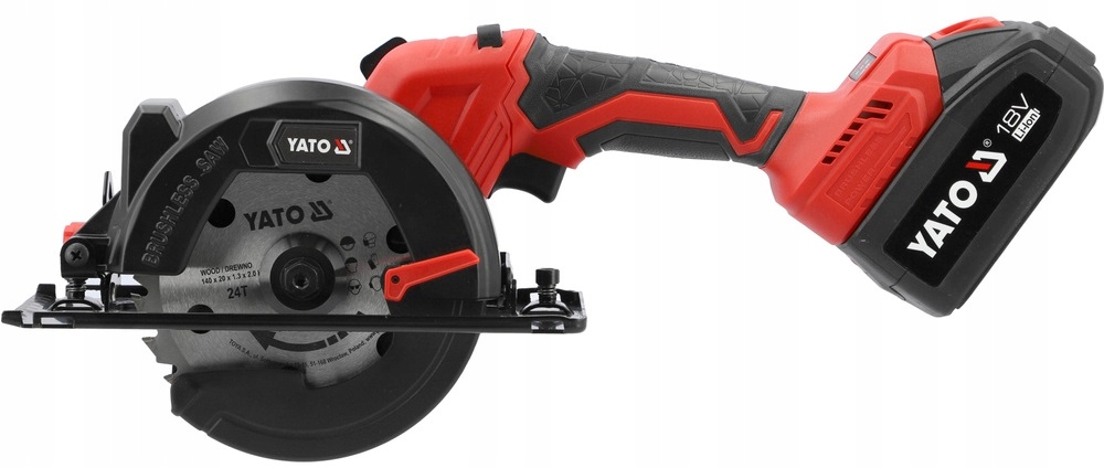 YATO PILARKA PIŁA TARCZOWA AKUMULATOROWA BEZSZCZOTKOWA 18V 140MM +2x4Ah