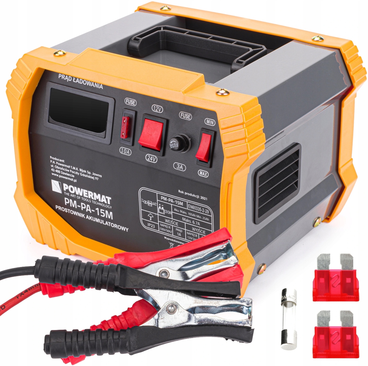 PROSTOWNIK AKUMULATOROWY SAMOCHODOWY 9A 12/24V