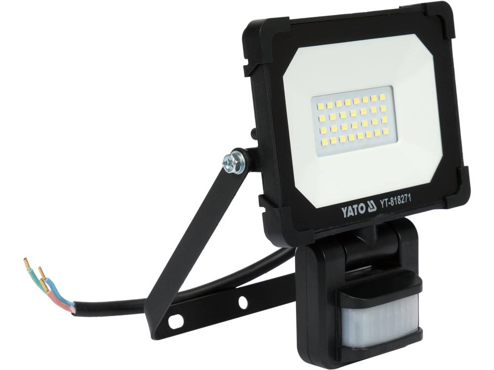 YATO HALOGEN NAŚWIETLACZ LED 20W CZUJNIK RUCHU