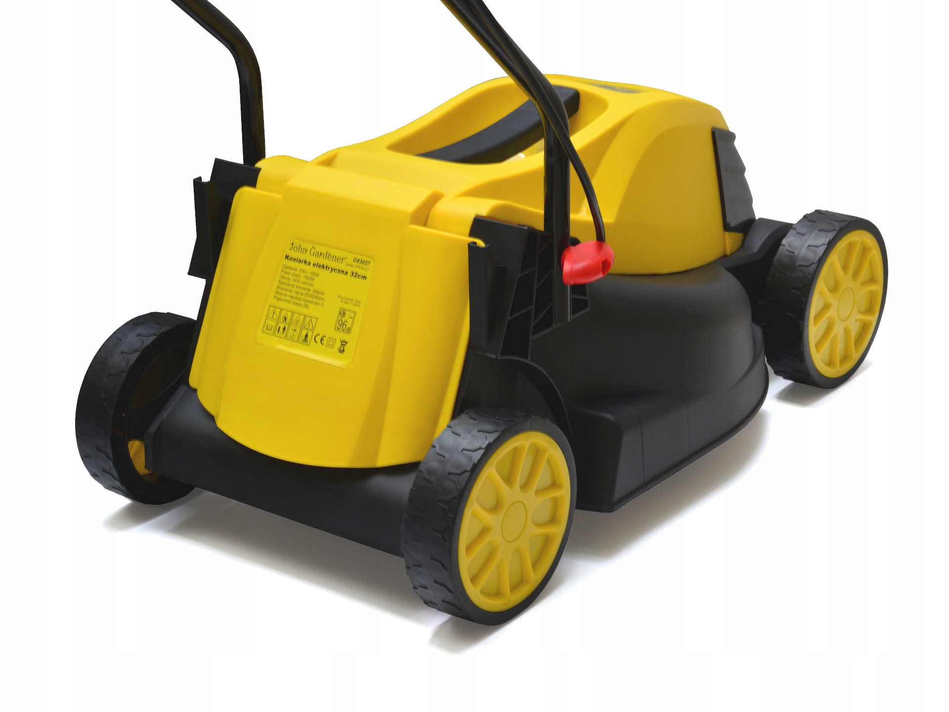 KOSIARKA ELEKTRYCZNA DO TRAWY 1300W NÓŻ 32CM LEKKA KOSZ 30L Z REGULACJĄ