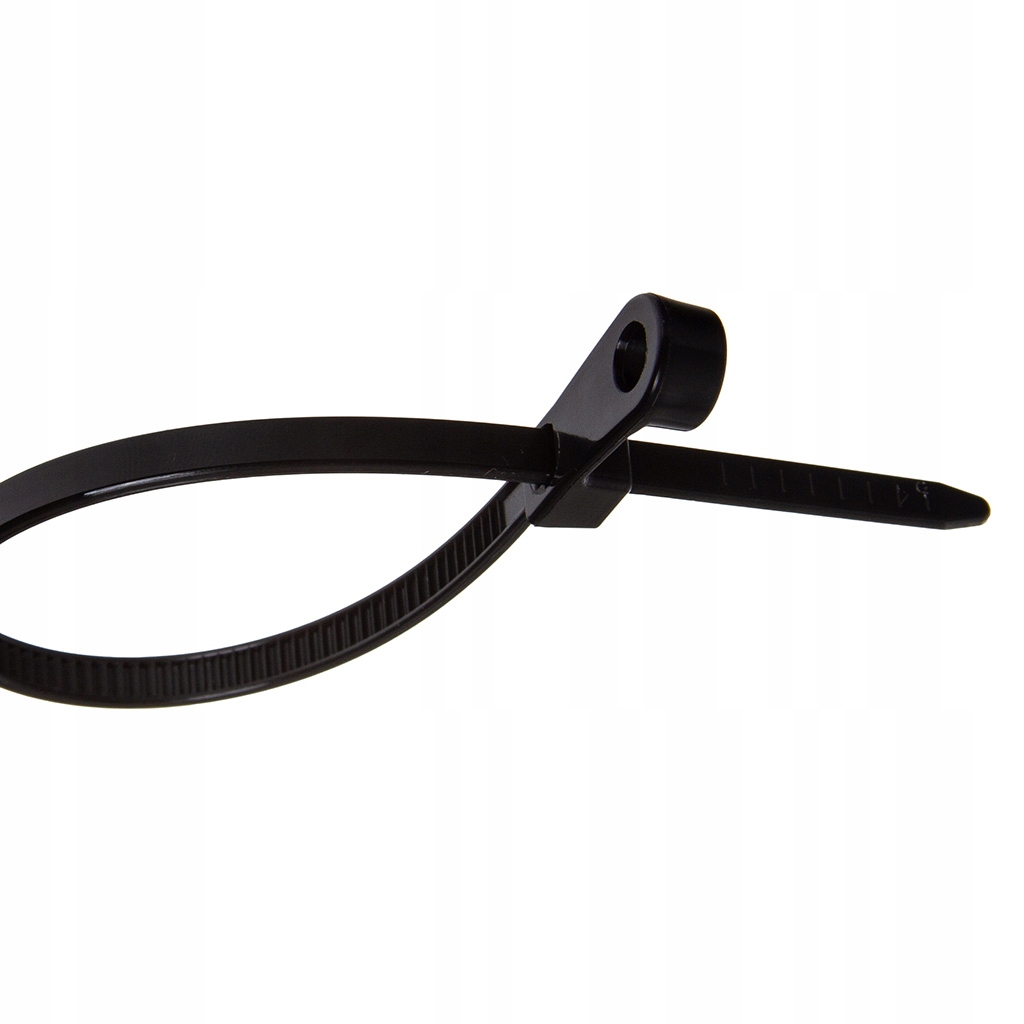 ZESTAW OPASEK KABLOWYCH Z OCZKIEM 3.5x150x4MM 50SZT. CZARNE MAR-POL M66581