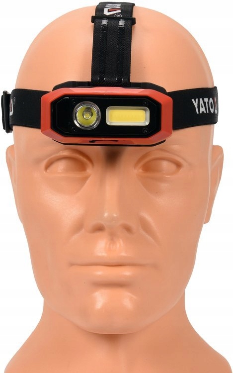 YATO LATARKA CZOŁOWA LED AKUMULATOROWA MOCNA 800LM CZUJNIK RUCHU YT-08594