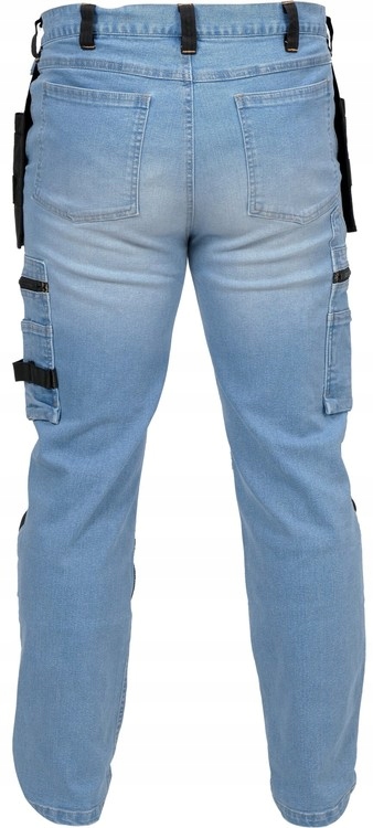 YATO SPODNIE ROBOCZE OCHRONNE JEANS r. XXL + PASEK