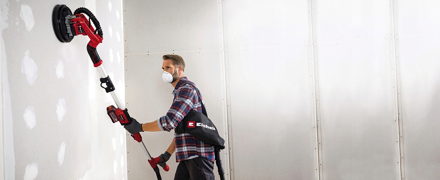 EINHELL SZLIFIERKA ZACIERACZKA DO GIPSU GŁADZI AKUM 18V WALIZKA + OPS TE-DW