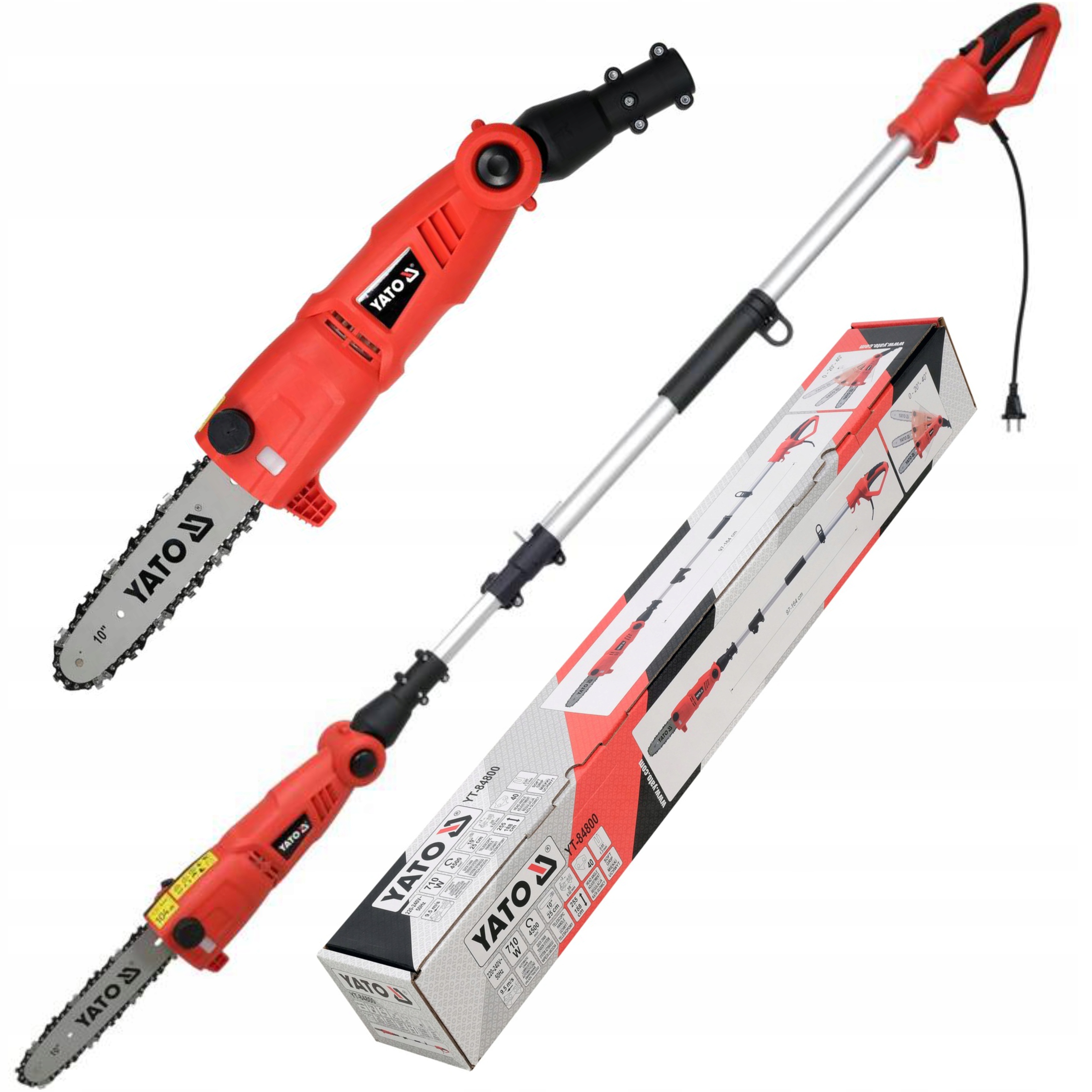 ゆう YATO OKRZESYWARKA PIŁA PILARKA GAŁĘZI NA WYSIĘGNIKU 710W 255CM YT