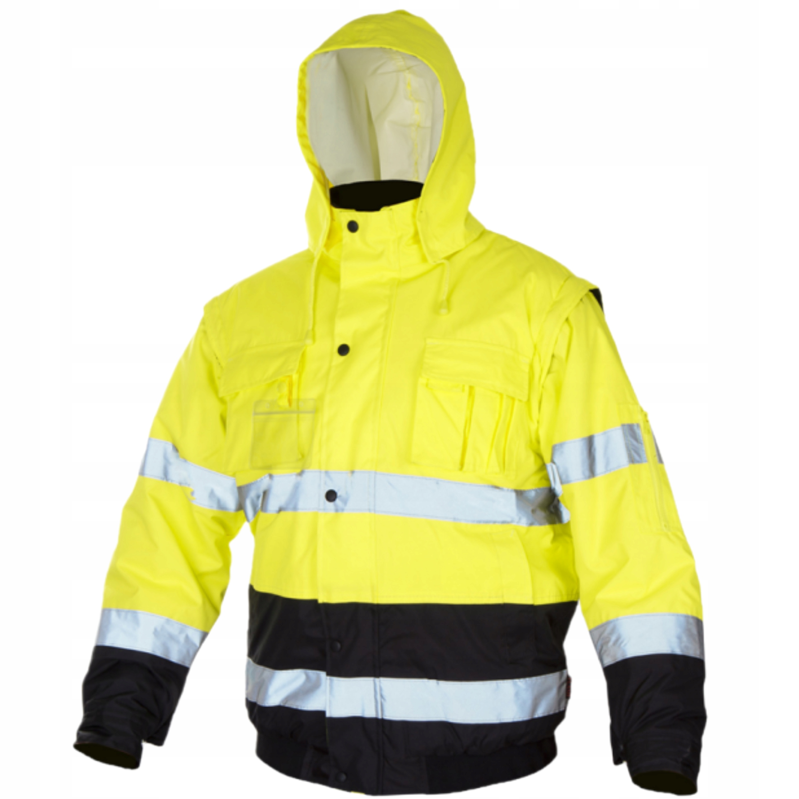 KURTKA ROBOCZA ODBLASKOWA OCIEPLANA ZIMOWA ŻÓŁTA OXFORD FLASH SHORT-B r.3XL