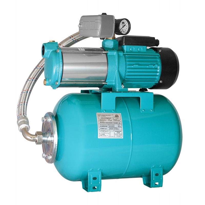 POMPA HYDROFOROWA MH 1300 INOX PREMIUM 230V ZESTAW HYDROFOR +ZBIORNIK 24L