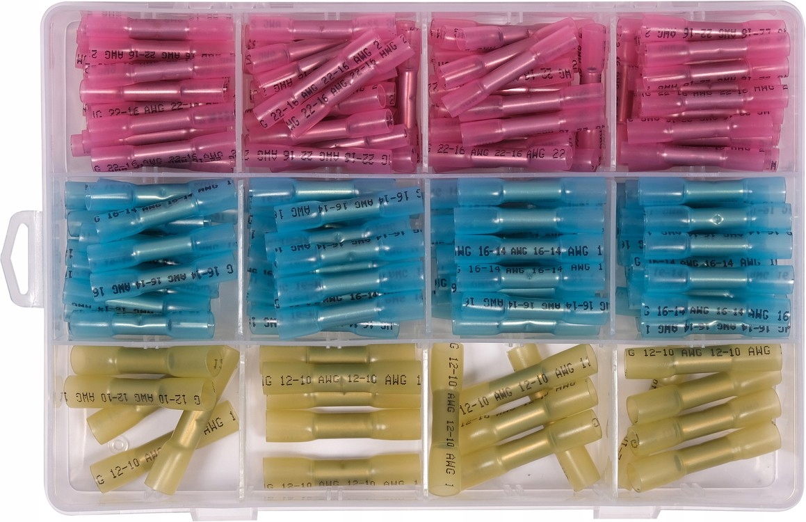 YATO KOSZULKI ZACISKOWE TERMOKURCZLIWE 200 SZTUK 0,5-6MM ORGANIZER YT-81461