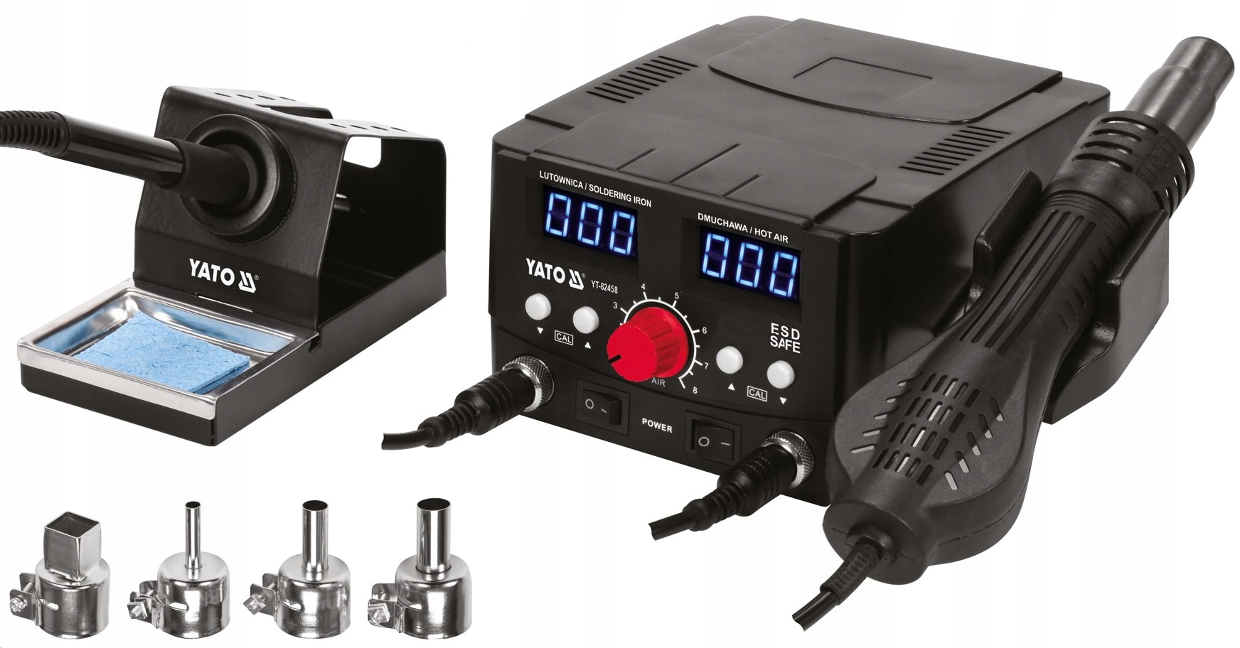 YATO YT-82458 2w1 STACJA LUTOWNICZA + STACJA HOT AIR Z PODWÓJNYM wyśw. LED
