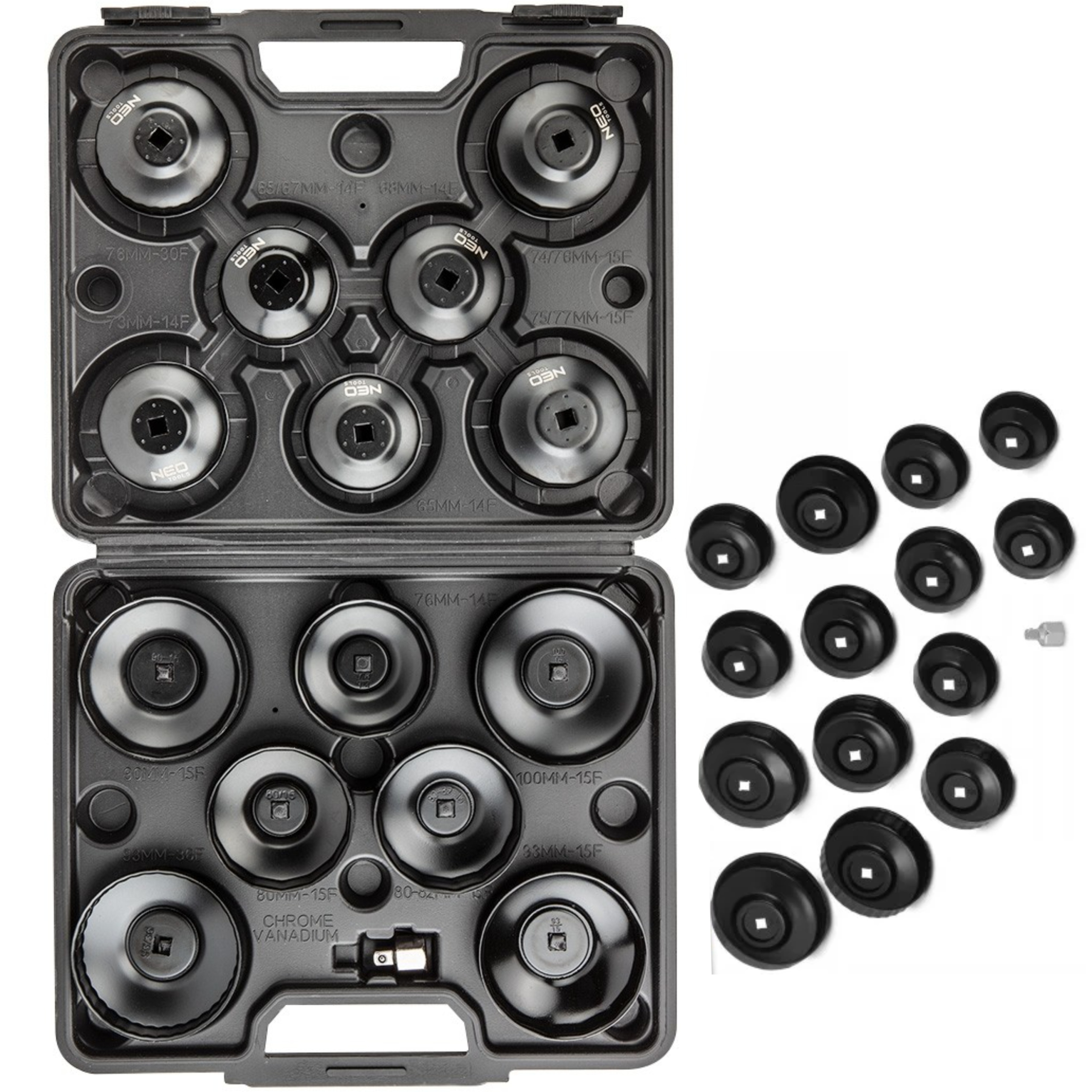 NEO KLUCZE NASADKI ODKRĘCANIA FILTRÓW OLEJU 16el