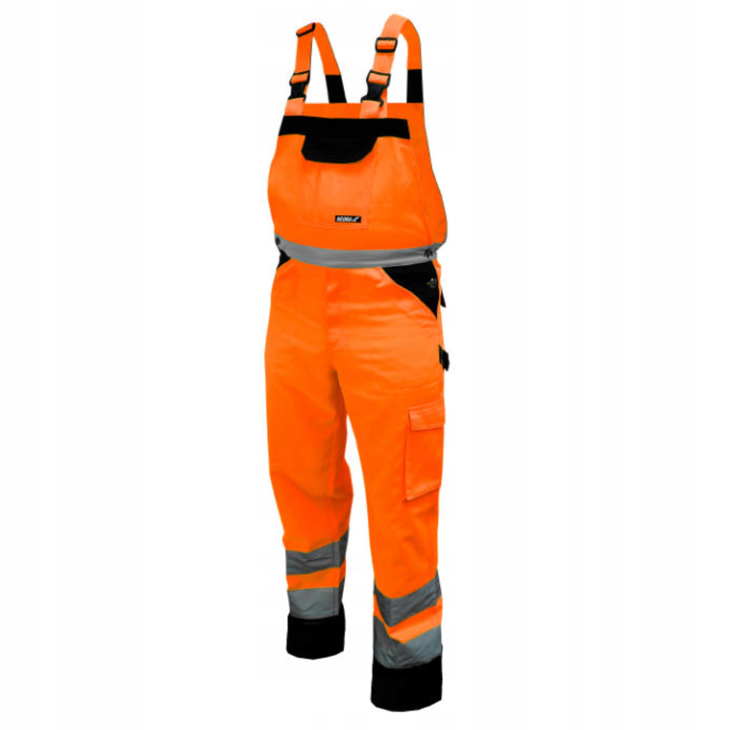 DEDRA SPODNIE ROBOCZE OGRODNICZKI ODBLASKOWE POMARAŃCZOWE BH81SO2 R. M/50
