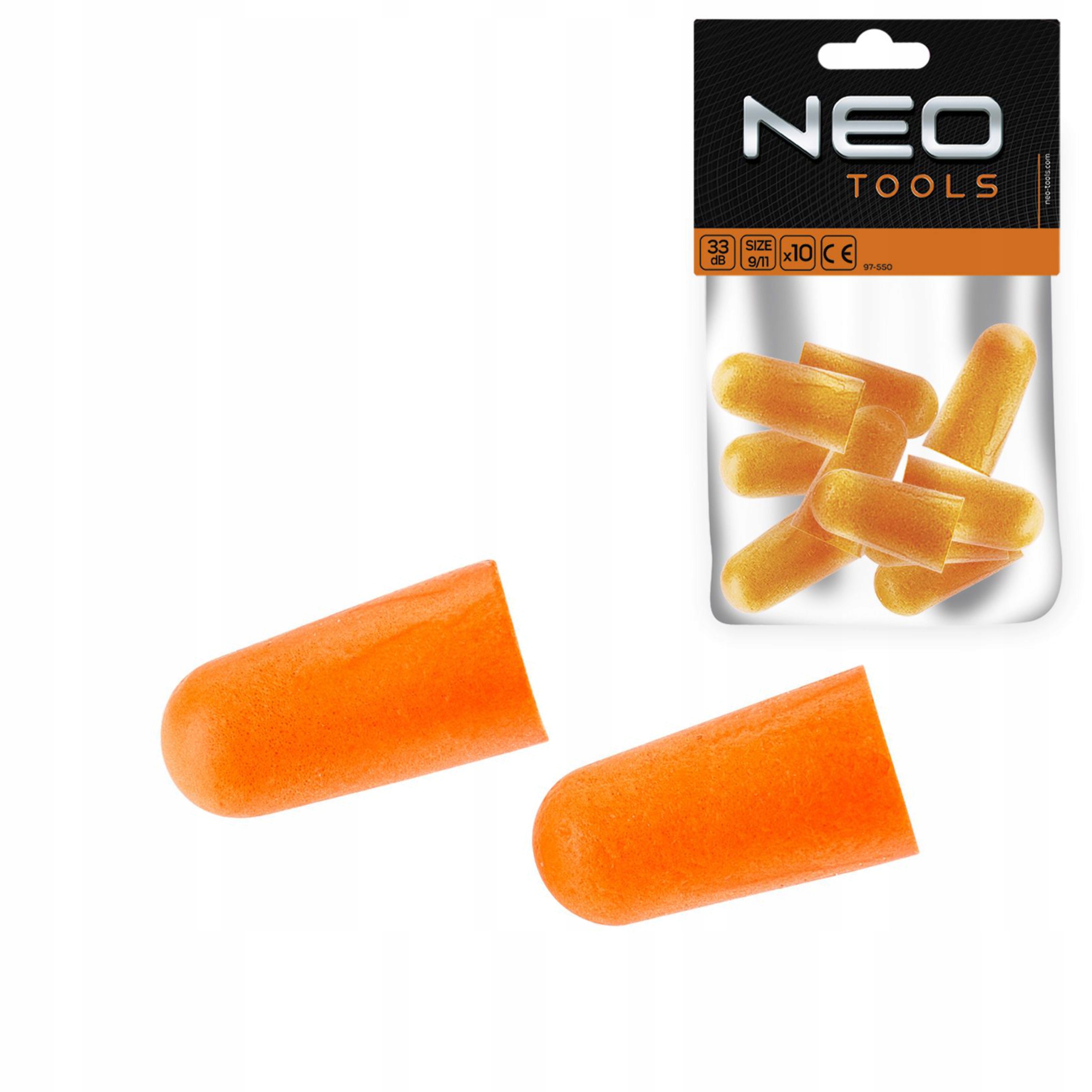 NEO ZATYCZKI STOPERY KORKI USZU WKŁADKI SEN PIANKOWE WYCISZENIE 10szt97-550