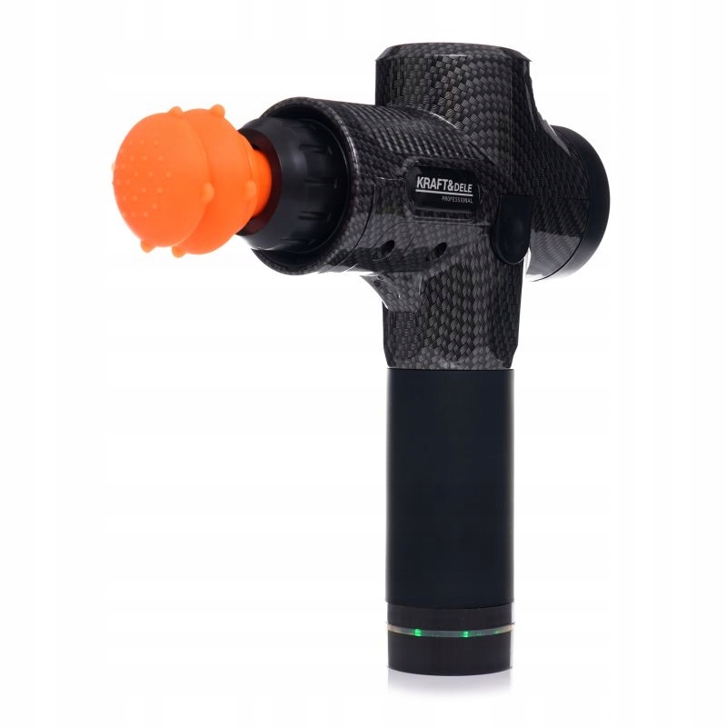 PISTOLET DO MASAŻU KRAFT&DELE MOCNY MASAŻER MASSAGE GUN PRO 9 GŁOWIC
