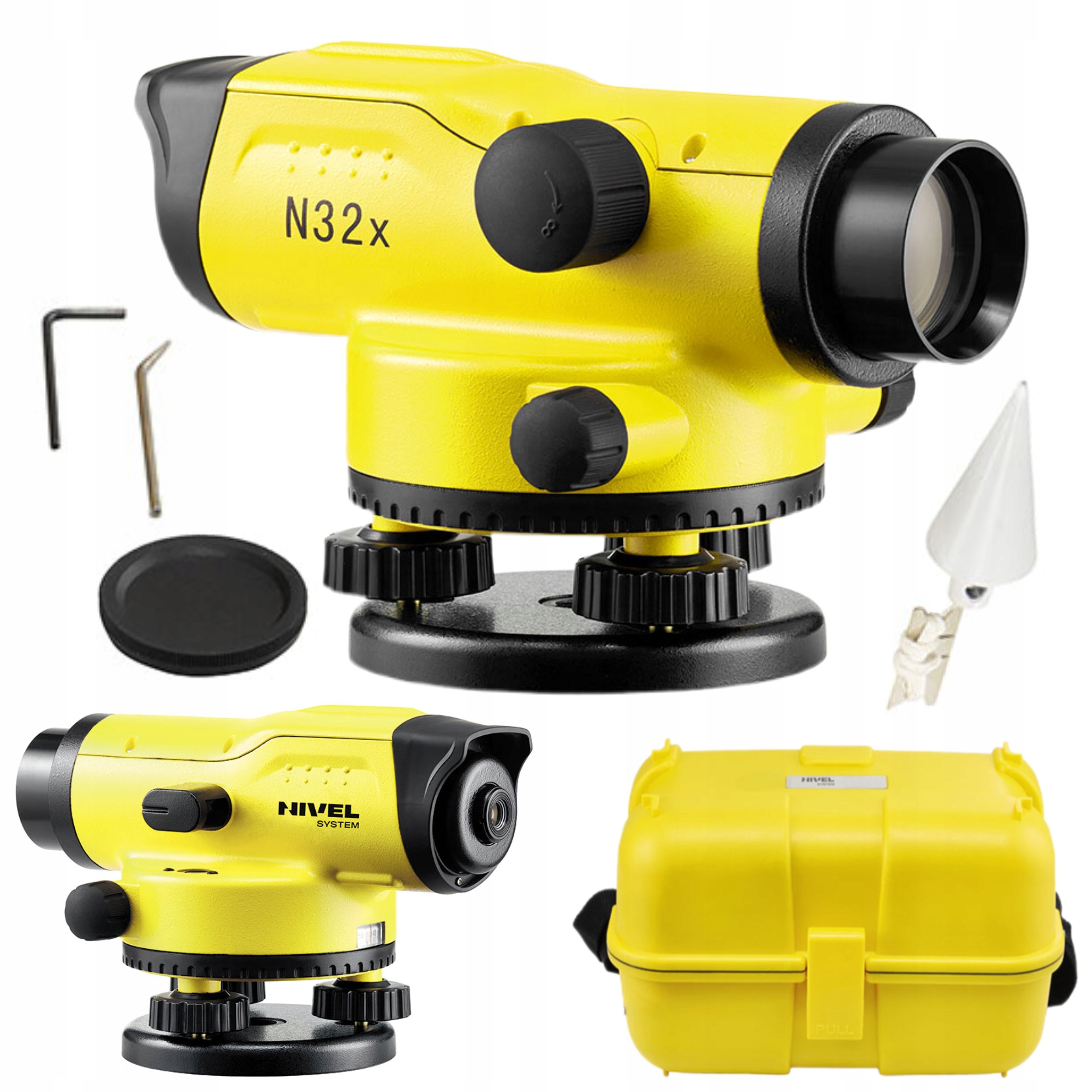 NIVEL SYSTEM NIWELATOR OPTYCZNY IPX6 PREZYCJA 1,5mm/1km WALIZKA N32x